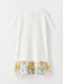 LC Waikiki Crew Neck Printed Short Sleeve Cotton Girl Dress